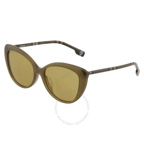 Burberry Green Cat Eye Ladies Sunglasses BE4407F 4090/2 54